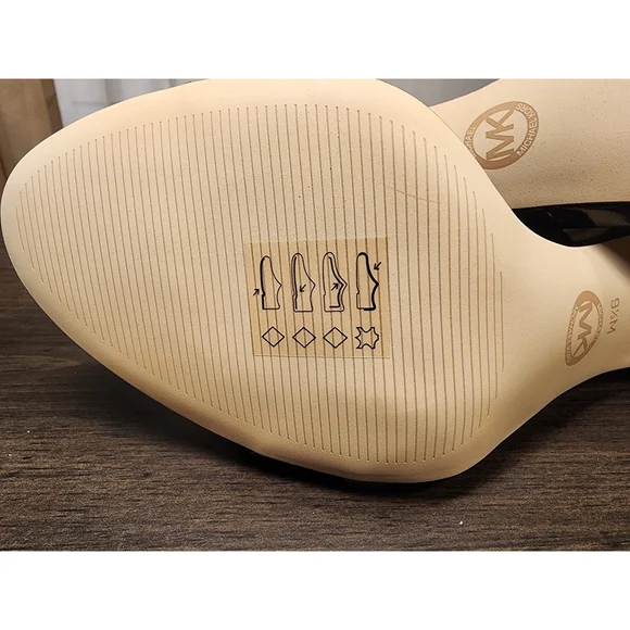 MICHAEL KORS Classic Leather Ankle Strap Stiletto Heel Sandals 9.5 M - Picture 13 of 16